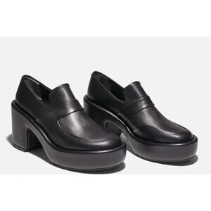 Clergerie Paris Devin Loafers Black Leather Agneau Noir Size 9.5 US 40 EU NIB
